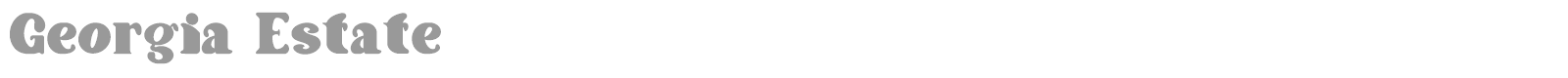 Georgia Estate font preview